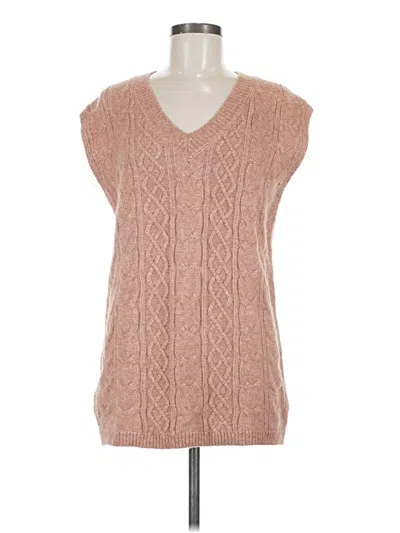 Pre-owned Sincerely Jules Sleeveless Top Pink V Neck Tops