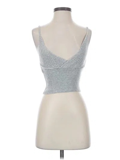 Pre-owned Sincerely Jules Sleeveless Top Silver Sweetheart Neckline Tops