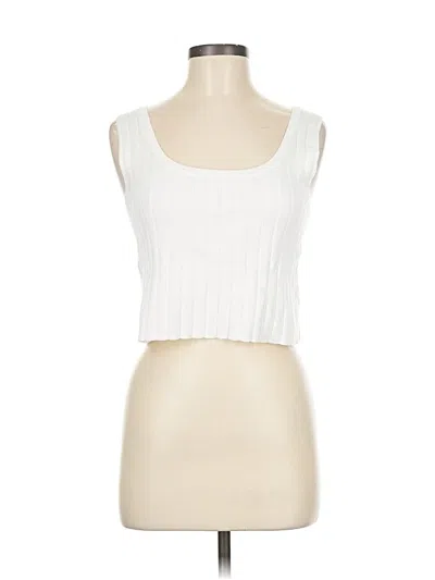 Pre-owned Sincerely Jules Sleeveless Top White Strapless Neckline Tops