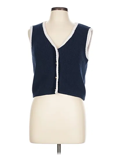 Pre-owned Sincerely Jules Sweater Vest In Blue