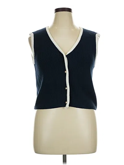 Pre-owned Sincerely Jules Sweater Vest In Blue