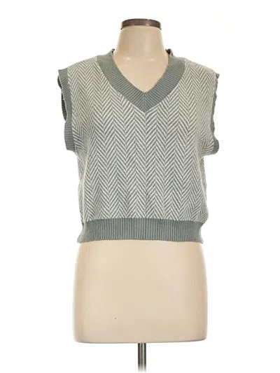 Pre-owned Sincerely Jules Sweater Vest In Gray