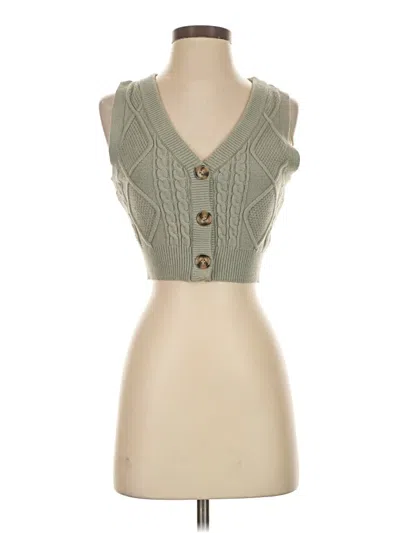 Pre-owned Sincerely Jules Sweater Vest In Green