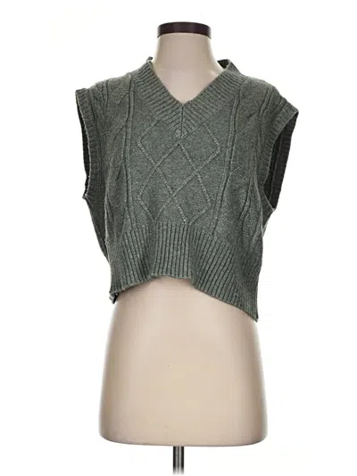 Pre-owned Sincerely Jules Sweater Vest In Green