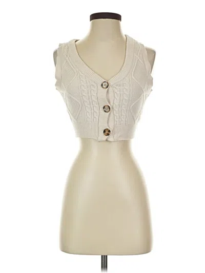 Pre-owned Sincerely Jules Sweater Vest In Ivory