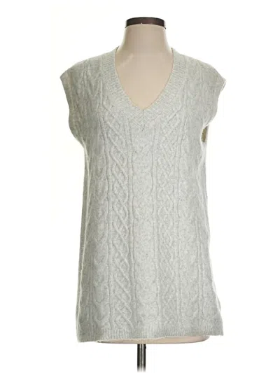 Pre-owned Sincerely Jules Sweater Vest In Silver