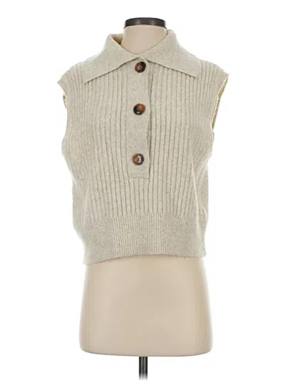 Pre-owned Sincerely Jules Sweater Vest In Tan