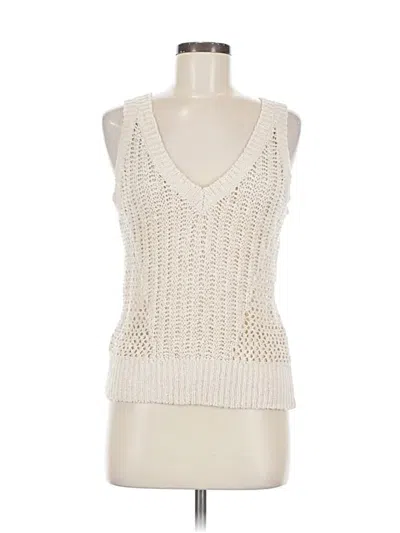 Pre-owned Sincerely Jules Sweater Vest In White