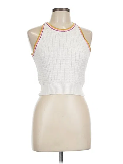 Pre-owned Sincerely Jules Sweater Vest In White