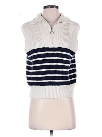 Pre-owned Sincerely Jules Sweater Vest In White