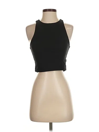 Pre-owned Sincerely Jules Tank Top Black Halter Neckline Tops