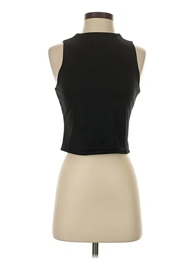 Pre-owned Sincerely Jules Tank Top Black Halter Neckline Tops