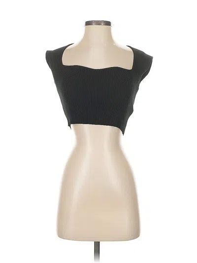 Pre-owned Sincerely Jules Tank Top Black Strapless Neckline Tops