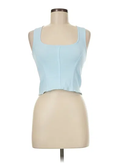 Pre-owned Sincerely Jules Tank Top Blue Strapless Neckline Tops
