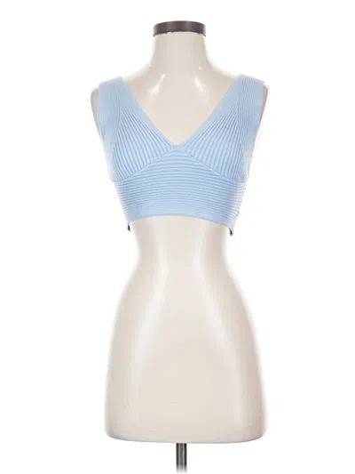 Pre-owned Sincerely Jules Tank Top Blue Strapless Neckline Tops
