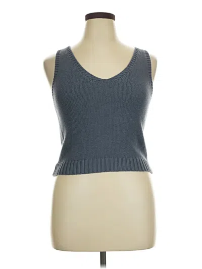 Pre-owned Sincerely Jules Tank Top Gray Strapless Neckline Tops