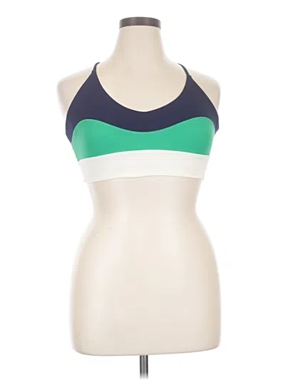 Pre-owned Sincerely Jules Tank Top Green Halter Neckline Tops