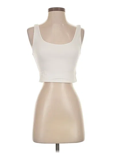 Pre-owned Sincerely Jules Tank Top Ivory Strapless Neckline Tops