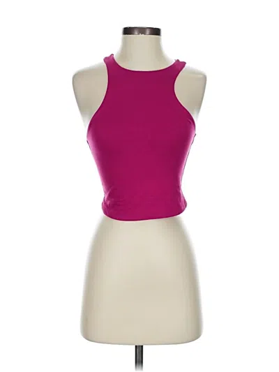 Pre-owned Sincerely Jules Tank Top Pink Halter Neckline Tops