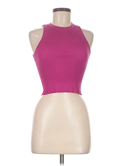 Pre-owned Sincerely Jules Tank Top Pink Halter Neckline Tops