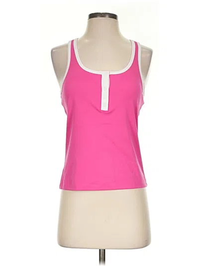 Pre-owned Sincerely Jules Tank Top Pink Halter Neckline Tops