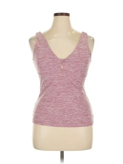 Pre-owned Sincerely Jules Tank Top Pink Plunge Neckline Tops