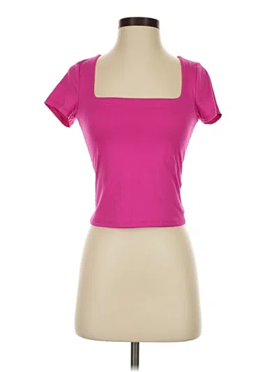 Pre-owned Sincerely Jules Tank Top Pink Square Neckline Tops