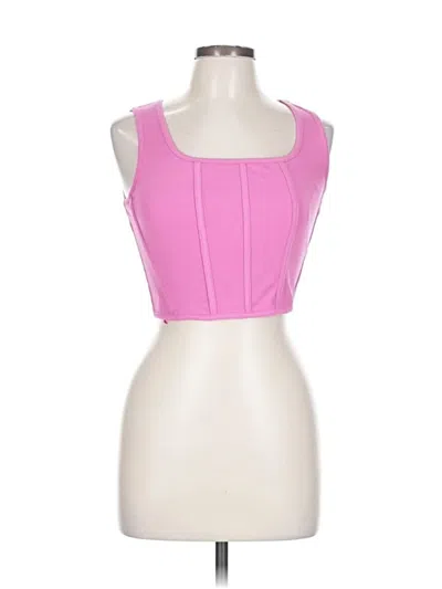 Pre-owned Sincerely Jules Tank Top Pink Strapless Neckline Tops