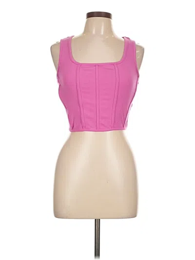Pre-owned Sincerely Jules Tank Top Pink Strapless Neckline Tops