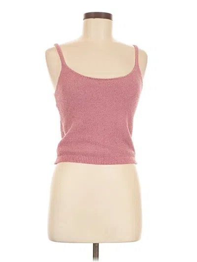 Pre-owned Sincerely Jules Tank Top Pink Strapless Neckline Tops