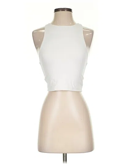 Pre-owned Sincerely Jules Tank Top White Halter Neckline Tops