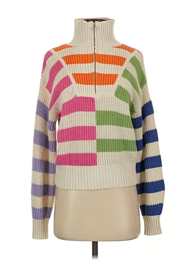 Pre-owned Sincerely Jules Turtleneck Sweater In White