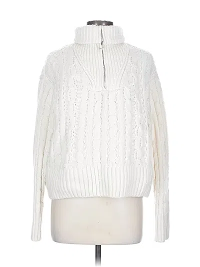 Pre-owned Sincerely Jules Turtleneck Sweater In White