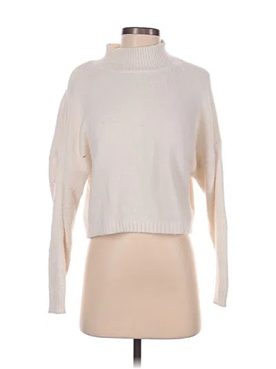 Pre-owned Sincerely Jules Turtleneck Sweater In White