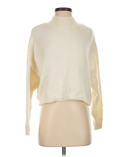 Pre-owned Sincerely Jules Turtleneck Sweater In White