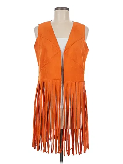 Pre-owned Sincerely Jules Vest In Orange