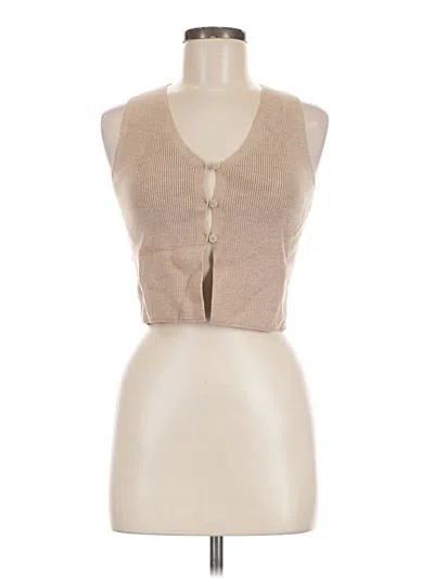 Pre-owned Sincerely Jules Vest In Tan