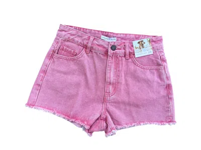 Sincerely Jules Women's Perfect Denim Short In Pink In Multi