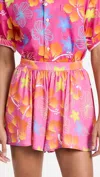 Sincerely Ours Abstract Shorts In Pink In Pink