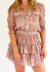 Sincerely Ours Adalynn Dress In Light Gold Fields In Multi