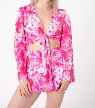 Sincerely Ours Addison Top In Watercolor Pink In Multi
