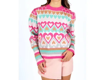 Sincerely Ours All The Love Sweater In Pink