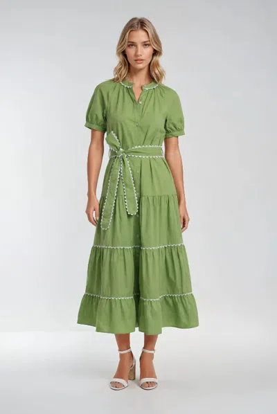 Sincerely Ours Amalie Dress In Lime In Green