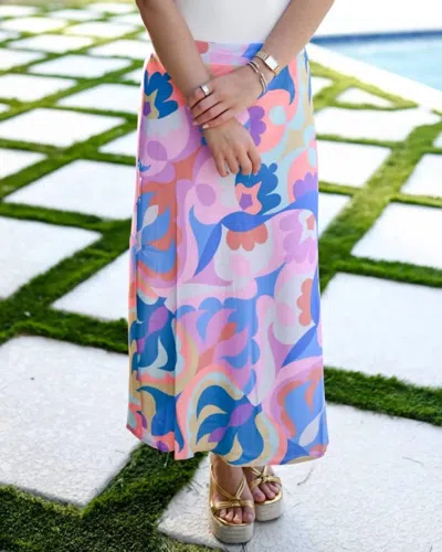 Sincerely Ours Amaya Midi Skirt In Multi