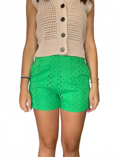 Sincerely Ours Annie Shorts In Green