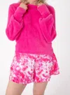 Sincerely Ours Apres Ski Sweater In Barbie Pink In Multi
