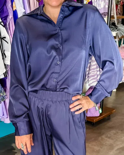 Sincerely Ours Ayla Top In Smoke Blue