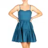 Sincerely Ours Candice Dress In Deep Teal In Green