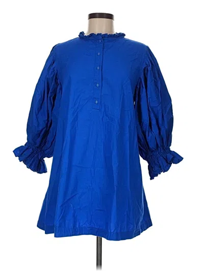 Pre-owned Sincerely Ours Casual Dress In Blue