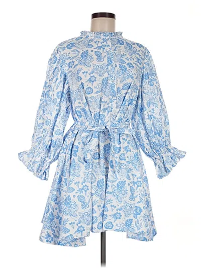 Pre-owned Sincerely Ours Casual Dress In Blue